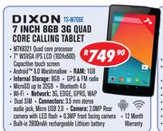 Dixon 7 Inch 8GB 3G Quad Core Calling Tablet TS-M706E
