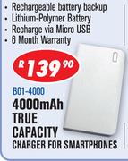 Dixon 4000 Mah True Capacity Charger For Smartphones B01-4000