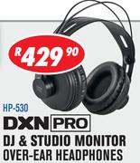 DXN Pro DJ & Studio Monitor Over Ear Headphones HP-530