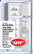 Dixon 410Ltr Combi Fridge/ Freezer Metallic Finish With Water Dispenser DTF460MD