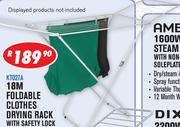 Foldable Clothes Drying Rack With Safety Lock 18M KT027A 