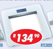 Amber Digital Bathroom Scales RTC3029
