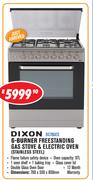 Dixon 6 Burner Freestanding Gas Stove & Electric Oven(Stainless Steel) DC76GES