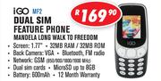IGO Dual Sim Feature Phone Mandela Long Walk To Freedom MF2