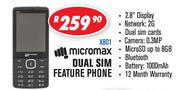 Micromax Dual Sim Feature Phone X801