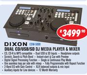 Dixon Dual CD/USB/SD DJ Media Player & Mixer CDM-5000