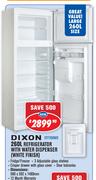 Dixon 260Ltr Refrigerator With Water Dispenser Metallic Finish DTF260WD