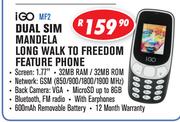 iGO Dual Sim Mandela Long Walk To Freedom Feature Phone MF2