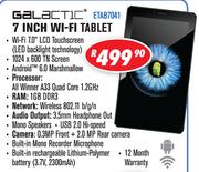 Galactic 7 Inch WiFi Tablet ETAB7041