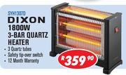 Dixon 1800W 3 Bar Quartz Heater SYH1307D