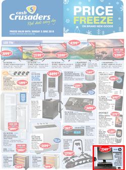 Cash Crusaders : Price Freeze (11 May - 3 June 2018), page 1