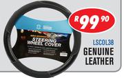 38cm Steering Wheel Covers Genuine Leather LSCOL38