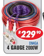 Dixon 4 Gauge 2000W Amplifier Installation Kits DN4GA
