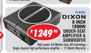 Dixon 8 Inch 1800W Under Seat Amplifier & Subwoofer PY-N7081