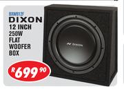 Dixon 12 Inch 250W Flat Woofer Box BXWB12F