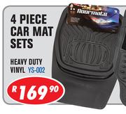 4 Piece Car Mat Sets Heavy Duty Vinyl YS-002