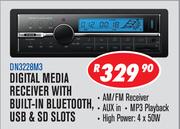 Dixon Digital Media Receiver With Built In Bluetooth, USB & SD Slots DN3228M3
