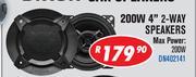 Dixon 200W 4" 2 Way Speakers DN402141