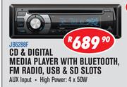 Jebson CD & Digital Media Player With Bluetooth, FM Radio, USB & SD Slots JB6288F