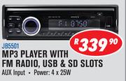 Jebson MP3 Player With FM Radio, USB & SD Slots JB5501