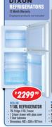 Dixon 118Ltr Refrigerator BCD-118