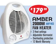Amber 2000W Fan Heater AMFH03