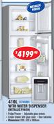 Dixon 410Ltr With Water Dispenser (Metallic Finish) DTF460MD