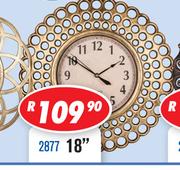 Assorted Wall Clock 18" 2877
