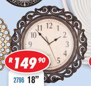 Assorted Wall Clock 18" 2796