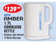Amber 1.7Ltr Cordless Kettle AM230