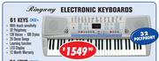 Ringway Electronic Keyboards 61 Keys CK62 Plus