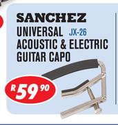 Sanchez Universal Acoustic & Electric Guitar Capo JX-26