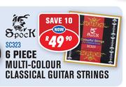Spock 6 Piece Multi-Colour Classical Guitar Strings SC323