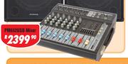 Dixon 6 Channel Stereo Table Top Powered Mixer PM602USB