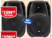 DXN Pro 15" DJ Speakers (Pair) HYQ15P 