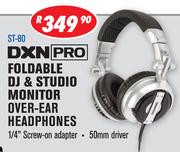 DXN Pro Foldable DJ & Studio Monitor Over Ear Headphones ST-80