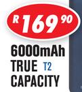 Dixon 6000 mAh True Capacity Quick Charge Power Banks T2