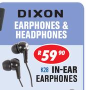 Dixon In Ear Earphones K28