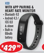 Dixon Digital Smart Watch With App Pairing & Heart Rate Monitor H30