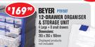 Beyer 12-Drawer Organiser & Storage Unit PTB1507