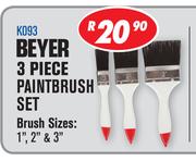 Beyer 3-Piece Paintbrush Set K093