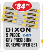 Dixon 9-Piece CRV Precision Screwdriver Set 