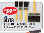 Beyer 4-Piece Paintablebrush Set K091