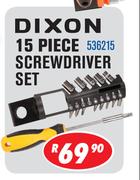 Dixon 15-Piece Screwdriver Set