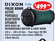 Dixon Pulse Bomb Active Portable Bluetooth Speaker With Built-In Rechargeable Battery & Light Show 