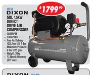 Dixon 50Ltr 1.5KW Direct Drive Air Compressor ZFL50