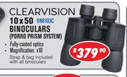 Clearvision 10 x 50 Biniculars Porro Prism System BN8103C