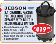 Jebson 2.1 Channel Passive Portable Bluetooth Speaker With Built-In Rechargeable Battery JB21BT