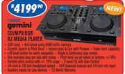 Gemini CD/MP3/USB DJ Media Player CDM4000