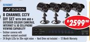 Dixon8Channel CCTV DIY Set RD1608HT
